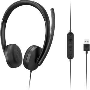 Lenovo USB-A Wired Noise Cancelling Lightweight Stereo Headset Gen 2 - 4XD1P83425