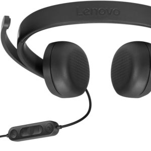Lenovo USB-A Wired Noise Cancelling Lightweight Stereo Headset Gen 2 - 4XD1P83425