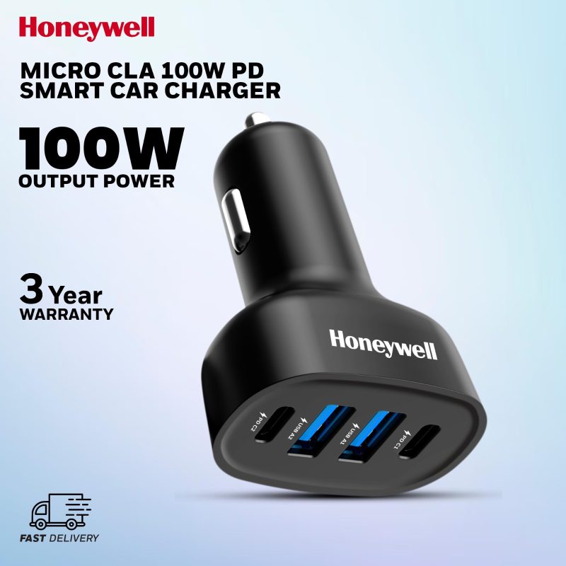 Honeywell Micro CLA 100W PD Smart Car Charger - HC000065/CHG/CLA/BLK/PD/100W