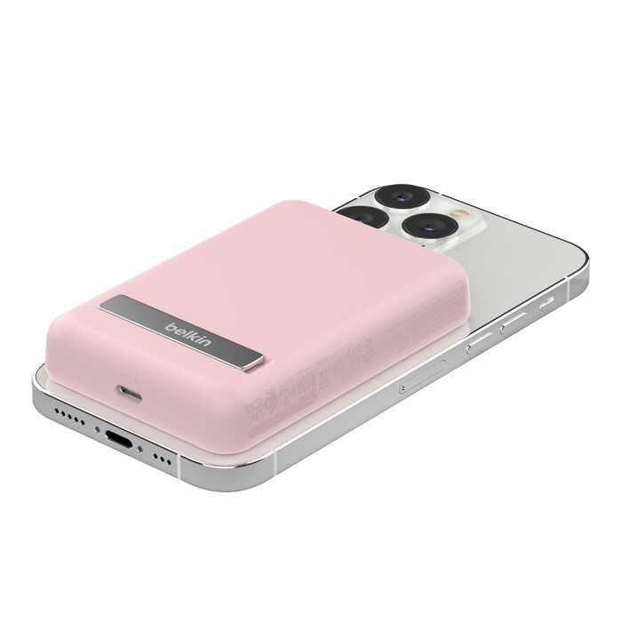 Belkin BoostCharge 5000 MAh Magnetic Power Bank 5K + Stand - BPD004qcPK
