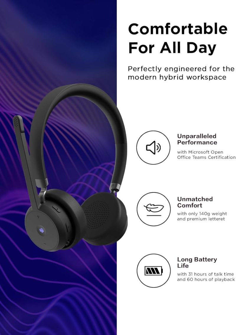 Lenovo Wireless Teams Certified VoIP Headset - 4XD1M80020