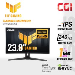 Asus 23.8" TUF Gaming VG249QM5A Fast IPS FHD HDR10 Adaptive Sync 240Hz 0.3ms Built-In Speaker Gaming Monitor