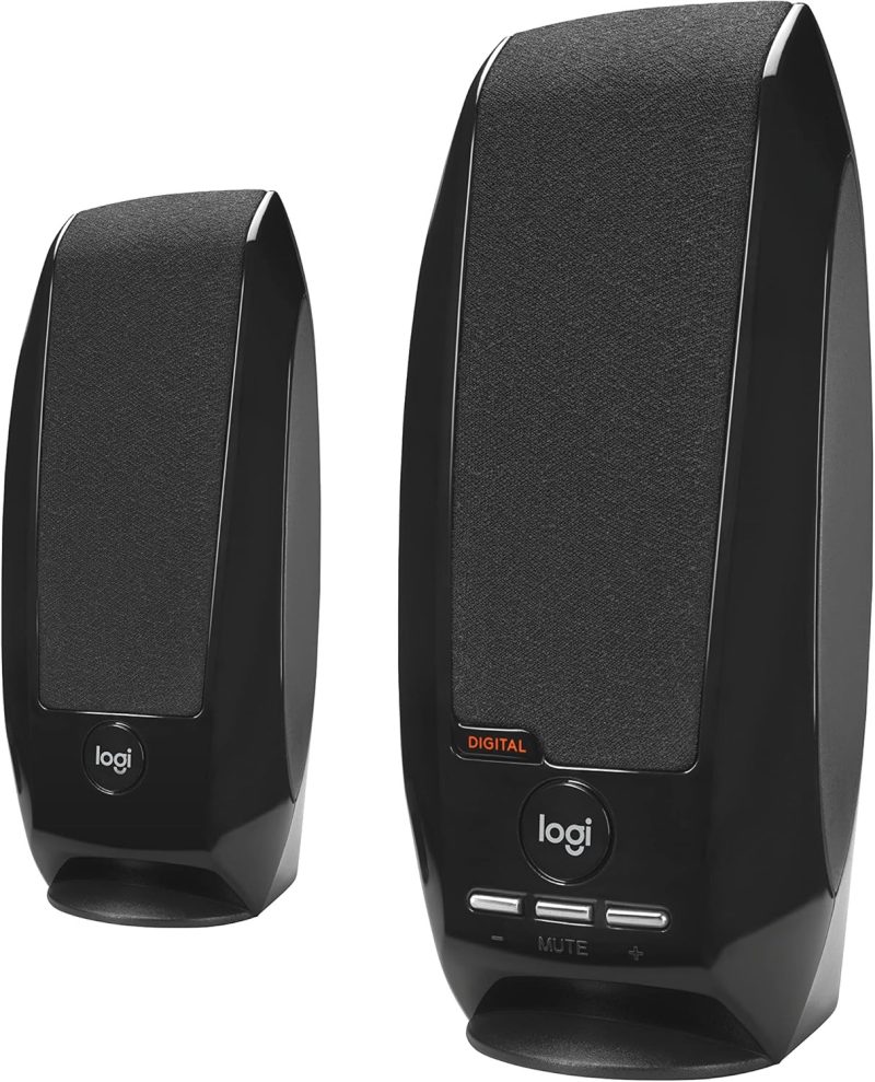 Logitech S150 USB Wired Slim Lightweight Stereo Speaker - 980-001368