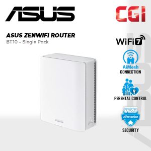 Asus ZenWiFi BT10 Tri-Band WiFi 7 18 Gbps 6 GHz WiFi Parental Control Smart AiMesh Router