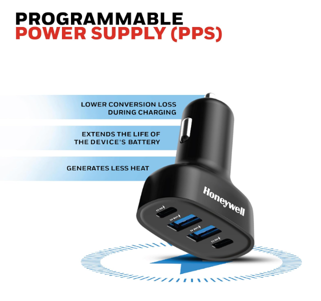 Honeywell Micro CLA 100W PD Smart Car Charger - HC000065/CHG/CLA/BLK/PD/100W