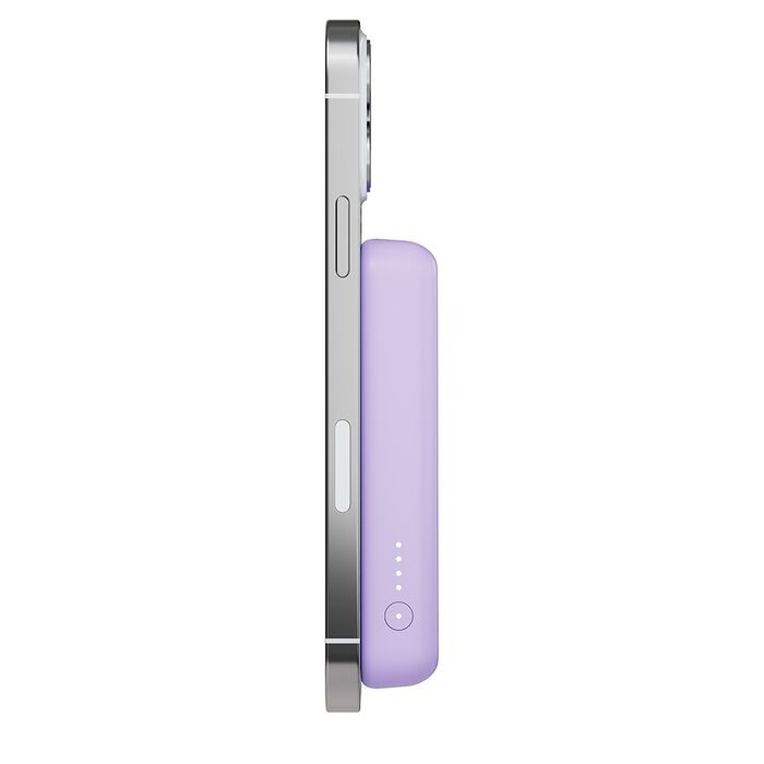 Belkin BoostCharge 5000 MAh Magnetic Power Bank 5K + Stand - (Purple) BPD004qcPU