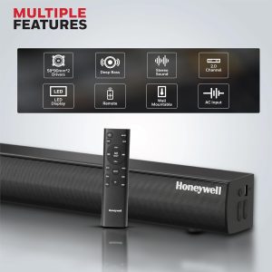 Honeywell Suono P3000 Platinum Series 80W Soundbar -  HC000264/AUD/SB/P3000/BLK
