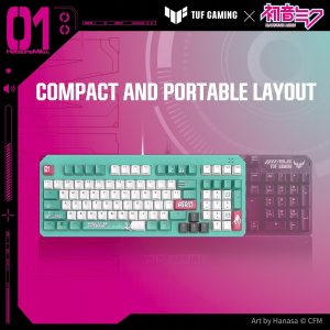 [Preorder] Asus TUF Gaming K3 Gen II Hatsune Miku Edition Wired Gaming Keyboard