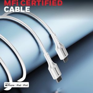 Honeywell Type C to Lightning Cable in 1.8 Metre (White) - HC000045/CBL/SLC/1.8M/WHT