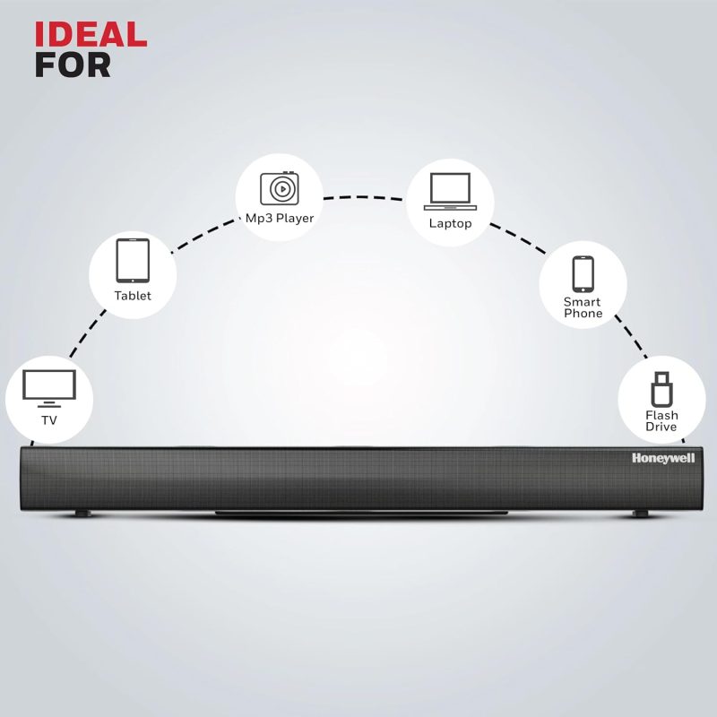 Honeywell Suono P3000 Platinum Series 80W Soundbar -  HC000264/AUD/SB/P3000/BLK