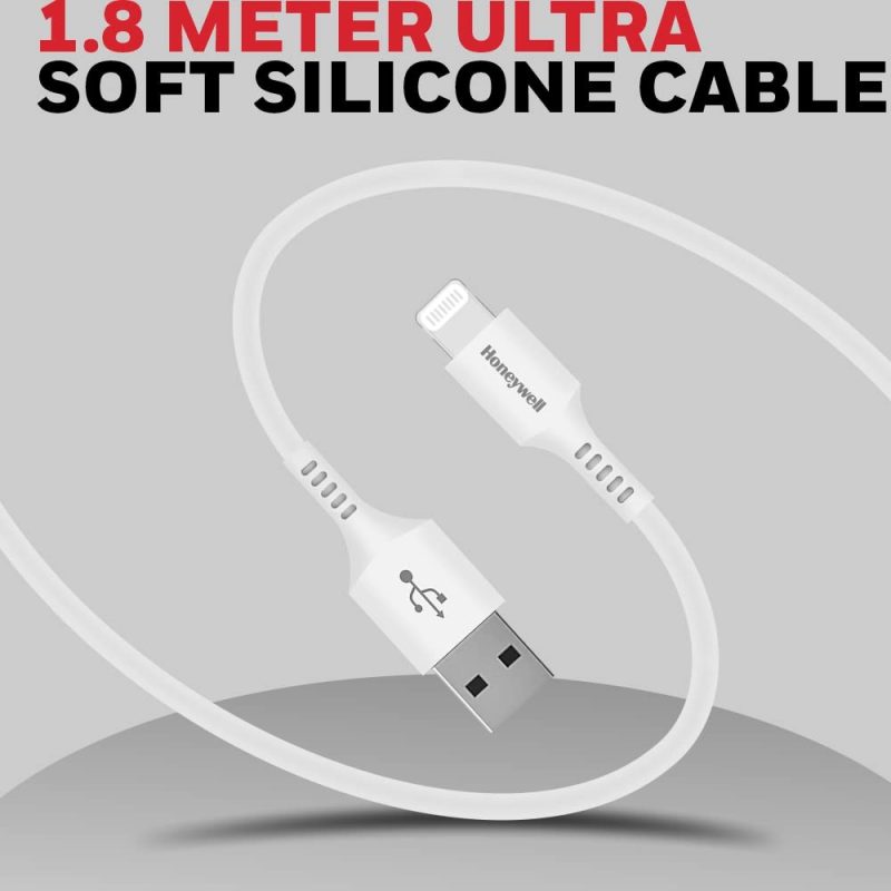 Honeywell Lightning Sync and Charge Cable in 1.8 Metre (White) - HC000050/CBL/SLC/1.8M/WHT