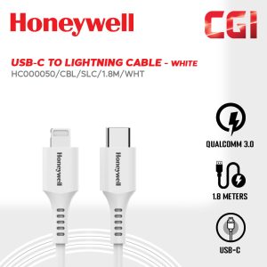 Honeywell Type C to Lightning Cable in 1.8 Metre (White) - HC000045/CBL/SLC/1.8M/WHT