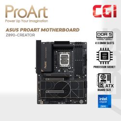 Asus ProArt Z890-CREATOR WiFi DDR5 Z890 LGA1851 PCIe 5.0 Dual Ethernet WiFi 7 USB 4 THunderbolt Port NPU Boost Windows 11 Motherboard