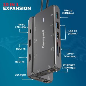 Honeywell Type C Docking Station Ultimate Series - 10 in 1 (HC000027/LAP/CDK)