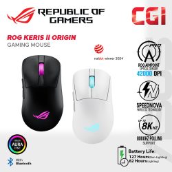 Asus P722 ROG Keris II Origin 42,000 DPI Aimpoint Pro Micro Switches II Speednova Ergonomic Lightweight Gaming Mouse