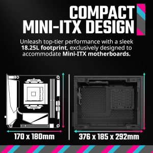 Cooler Master Masterbox NR200P Mini ITX Mini DTX Black Color Casing