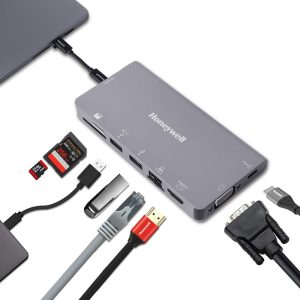 Honeywell Type C Ultra Dock Platinum Series 8 in 1 Docking Station - HC000008/LAP/CDK