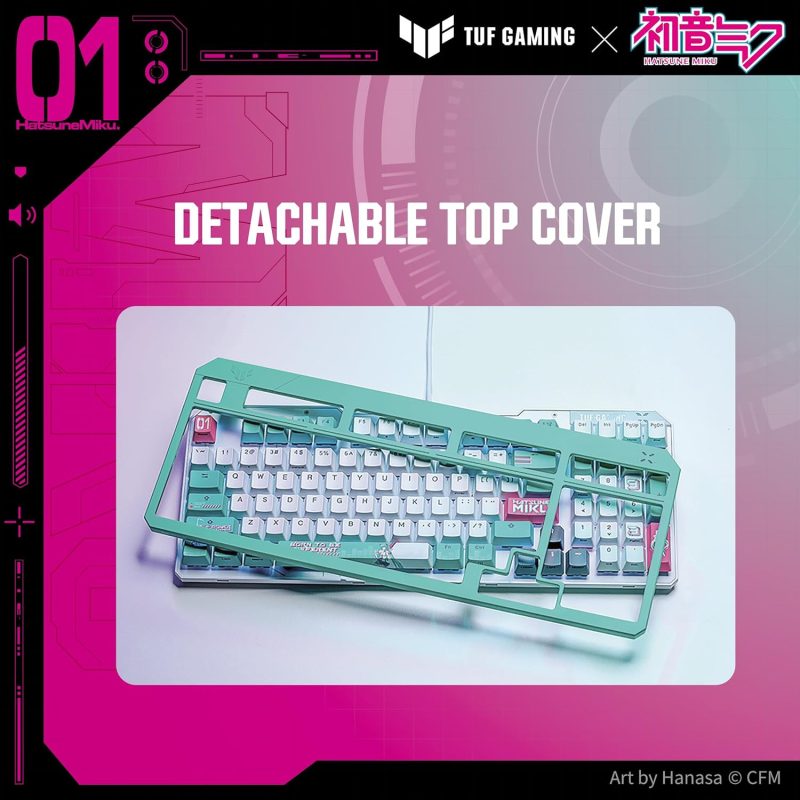 [Preorder] Asus TUF Gaming K3 Gen II Hatsune Miku Edition Wired Gaming Keyboard