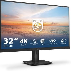 Philips 32" 32E1N1800LA VA 4K UHD HDR10 60Hz 4ms Build-In Speaker UltraClear Monitor