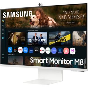 Samsung 32" M8 M80F LS32FM803UEXXS Tizen VA 4K Ai HDR10+ 60Hz 4ms Build-In Speaker Slim Fit Camera Smart Monitor