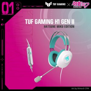 [Preorder] Asus TUF Gaming H1 Gen II Hatsune Miku Edition Wired Gaming Headset