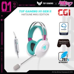 [Preorder] Asus TUF Gaming H1 Gen II Hatsune Miku Edition Wired Gaming Headset