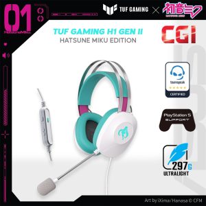 [Preorder] Asus TUF Gaming H1 Gen II Hatsune Miku Edition Wired Gaming Headset