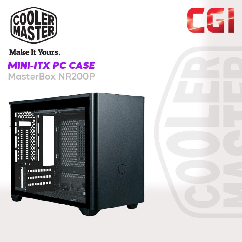 Cooler Master Masterbox NR200P Mini ITX Mini DTX Black Color Casing