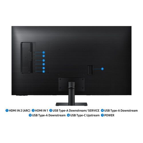 Samsung 43" M7 M70F LS43FM702UEXXS Tizen VA 4K UHD HDR10 60Hz 4ms Vision Ai Build In Speaker USB-C Smart Monitor