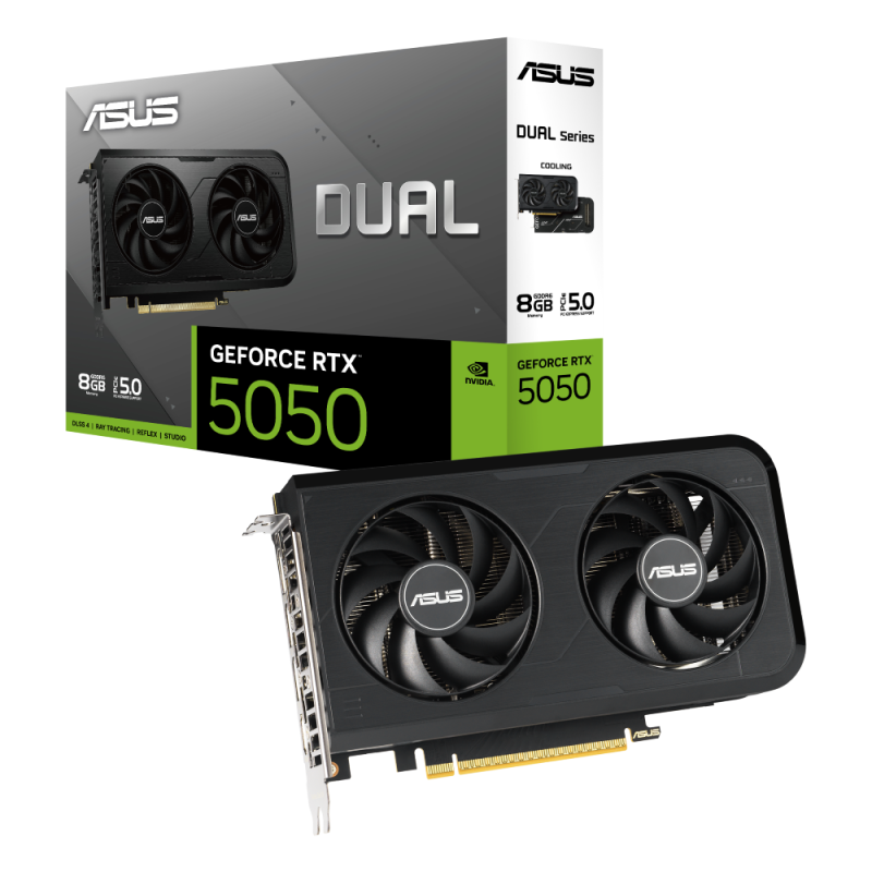 ASUS Dual GeForce RTX 5050 8GB GDDR6 Graphic Card - DUAL-RTX5050-8G