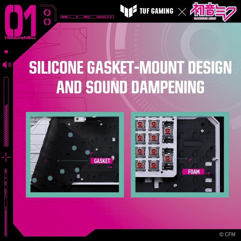[Preorder] Asus TUF Gaming K3 Gen II Hatsune Miku Edition Wired Gaming Keyboard
