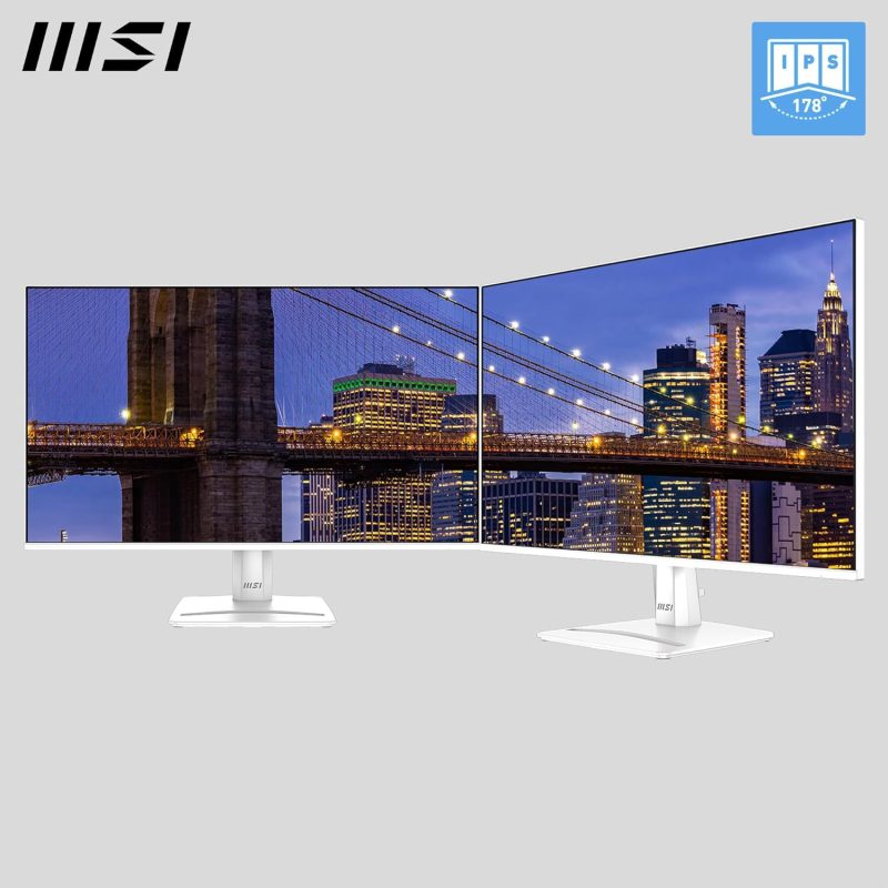 MSI 27" PRO MP275W E2 IPS FHD 120Hz 1ms Speaker EyesErgo Business & Productivity Monitor