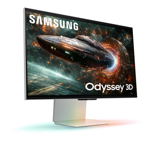 Samsung 27" Odyssey 3D G90XF LS27FG900XEXXS  IPS 4K UHDHDR10+ FreeSync 165Hz 1ms 3D Hub Spatial Audio Ergonomic Gaming Monitor