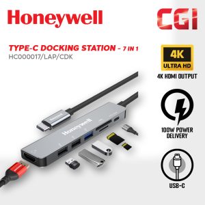 Honeywell Type C Platinum Series Docking Station – 7 in 1 (HC000017/LAP/CDK)