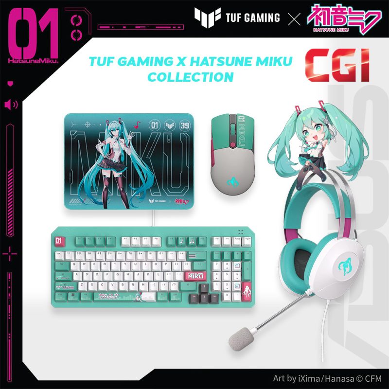 [Preorder] Asus ROG x Hatsune Miku Edition Full Gaming Gear Set（Combo)