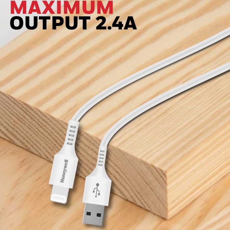 Honeywell Lightning Sync and Charge Cable in 1.8 Metre (White) - HC000050/CBL/SLC/1.8M/WHT