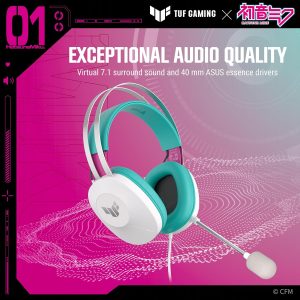 [Preorder] Asus TUF Gaming H1 Gen II Hatsune Miku Edition Wired Gaming Headset