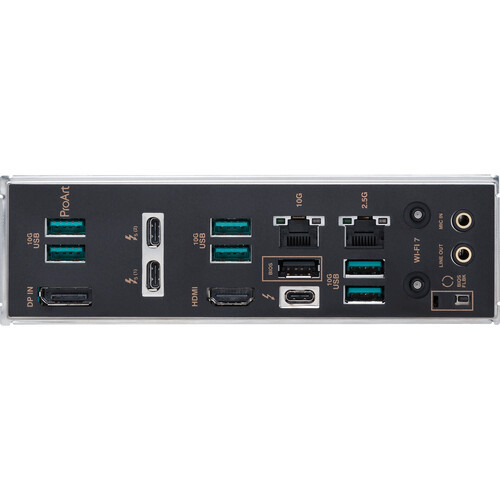 Asus ProArt Z890-CREATOR WiFi DDR5 Z890 LGA1851 PCIe 5.0 Dual Ethernet WiFi 7 USB 4 THunderbolt Port NPU Boost Windows 11 Motherboard