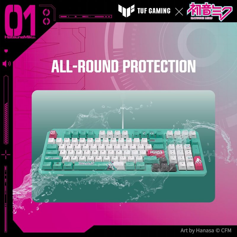 [Preorder] Asus TUF Gaming K3 Gen II Hatsune Miku Edition Wired Gaming Keyboard
