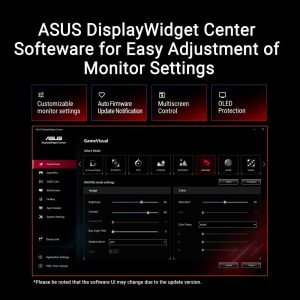 Asus ROG Strix 27" XG27ACDMS QD-OLED 1440P QHD G-Sync Freesync 280Hz 0.03ms DELTA<2 USB-C Tripod Supported Ergonomic Gaming Monitor