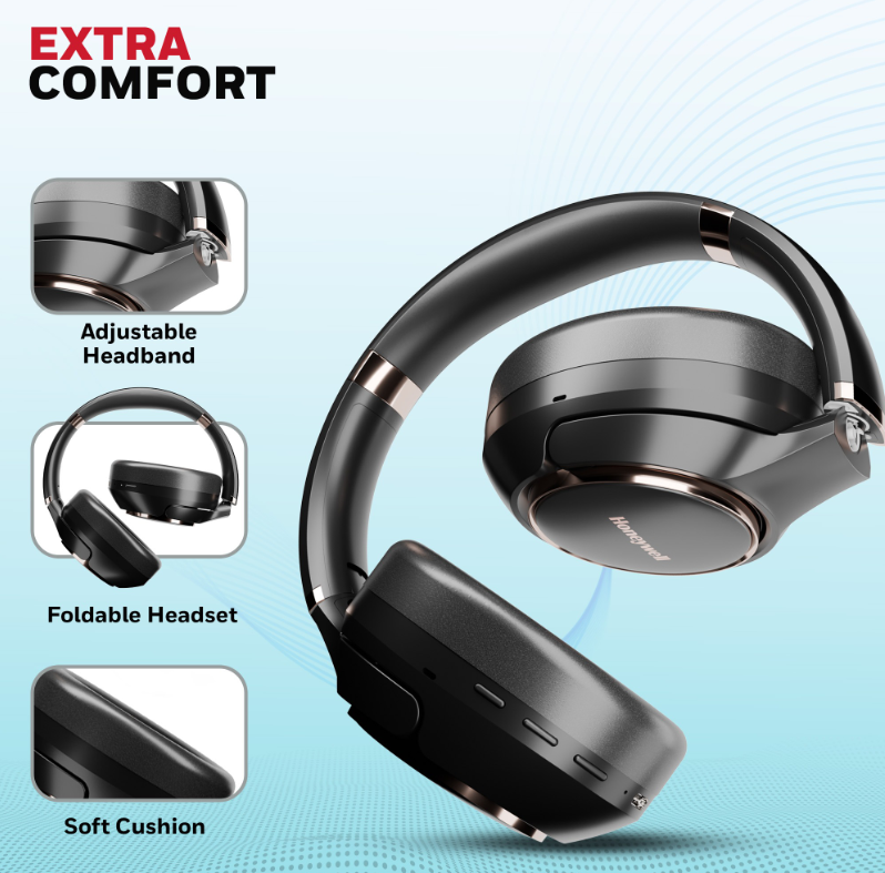 Honeywell Trueno U20 ANC Bluetooth Headphones - [HC000014/AUD/HP/ANC/U20/BLK] / [HC000015/AUD/HP/ANC/U20/SLV]