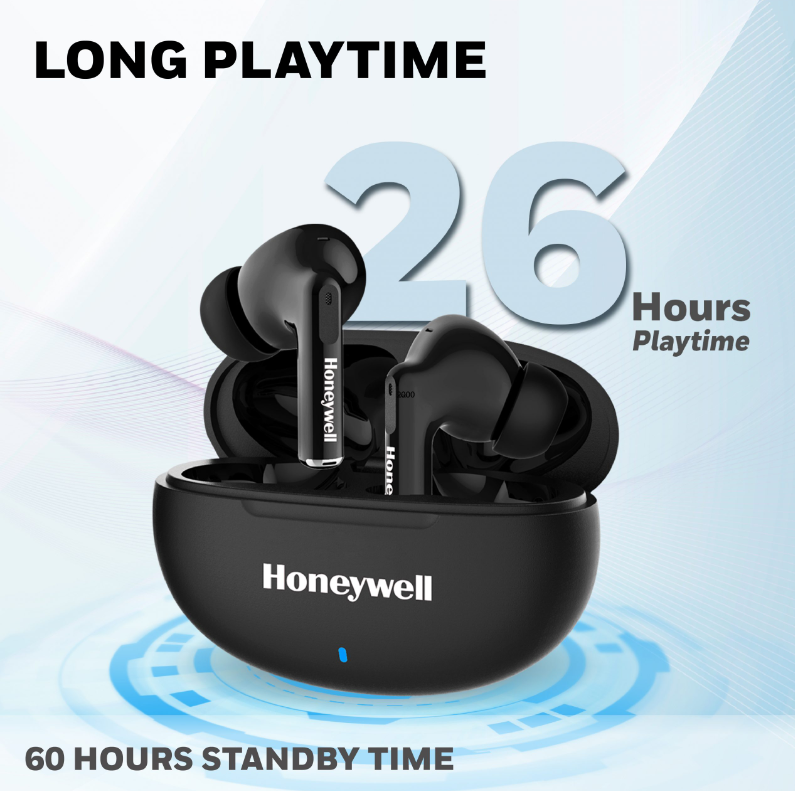 Honeywell Moxie V1200 Truly Wireless Earbuds - [HC000319/AUD/TWS/BLK] / [HC000320/AUD/TWS/WHT]