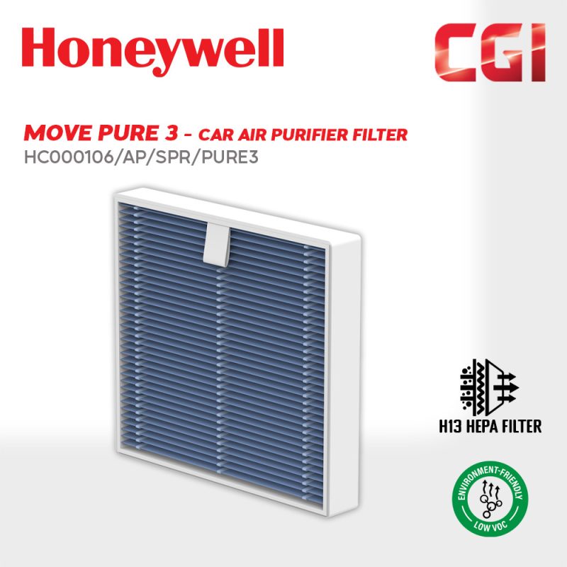 Honeywell Move Pure 3 Car Air Purifier Filter - HC000106/AP/SPR/PURE3