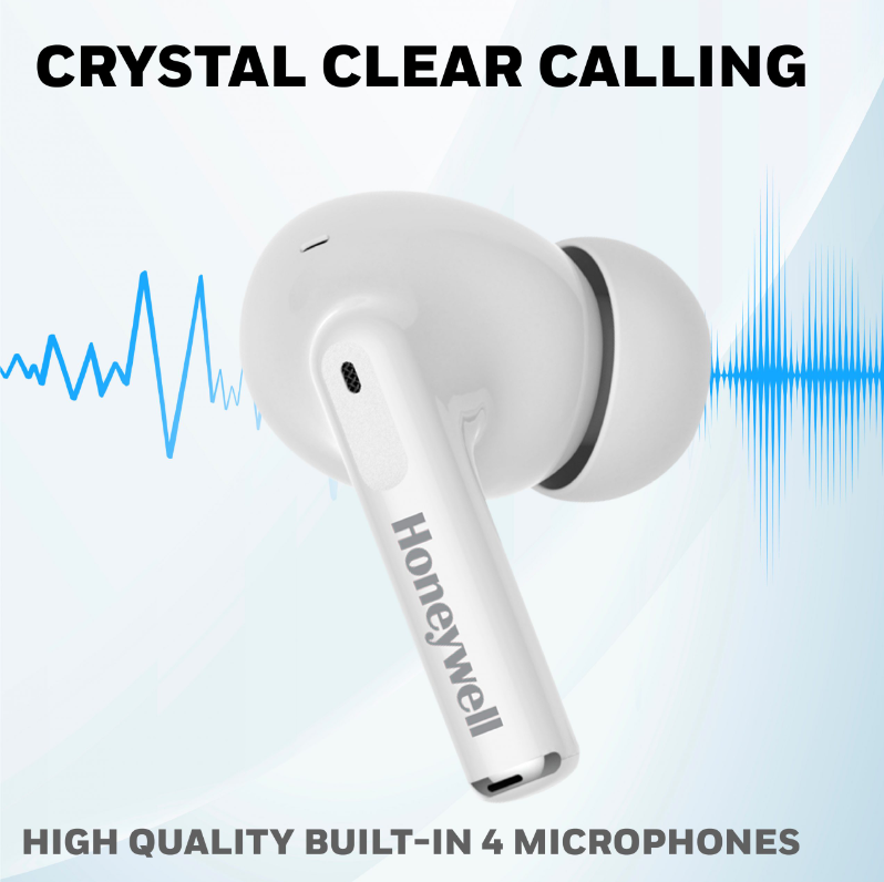 Honeywell Moxie V1200 Truly Wireless Earbuds - [HC000319/AUD/TWS/BLK] / [HC000320/AUD/TWS/WHT]