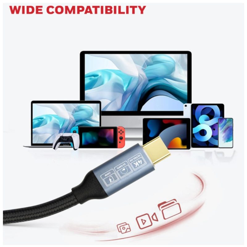 Honeywell Type C to Type C USB 3.1 Cable 1.8mtr (Black) - HC000048/CBL/1.8M/BLK