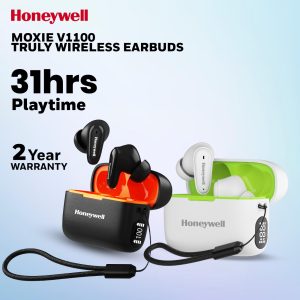 Honeywell Moxie V1100 Truly Wireless Earbuds - [HC000313/AUD/TWS/BLK] / [HC000314/AUD/TWS/WHT]