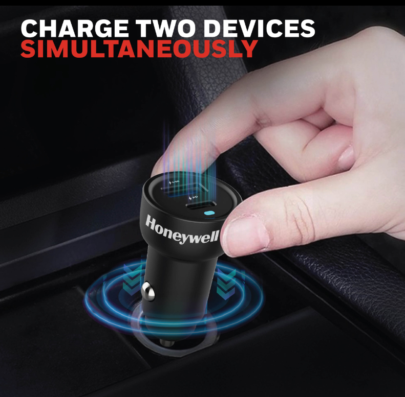 Honeywell Micro CLA 38W PD Smart Car Charger - HC000052/CHG/CLA/BLK/PD/38W