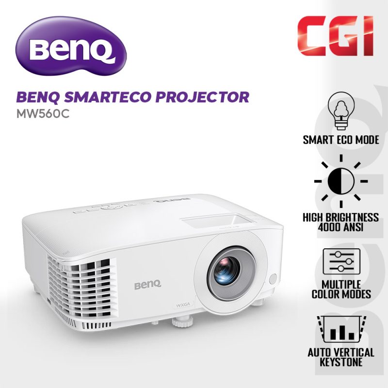 1cf15b0177a4d2b5c810e2c20b682b41.jpeg BenQ MW560C 4000 ANSI Lumen WXGA Projector with SmartEco Power Saving Meeting Room Projector