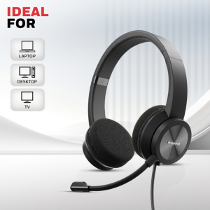 Honeywell Trueno U30 Wired Headphones BLK - HC000602/AUD/WHP/BLK/USB