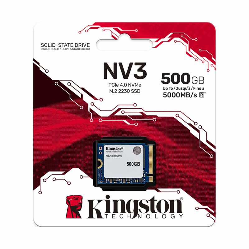 Kingston 500G M.2.2230 NV3 PCIe 4.0 NVMe SSD - SNV3SM3/500G
